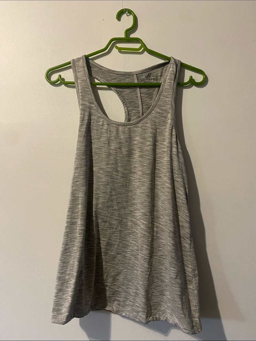 Joe Fresh Light Gray Racerback Tank Top